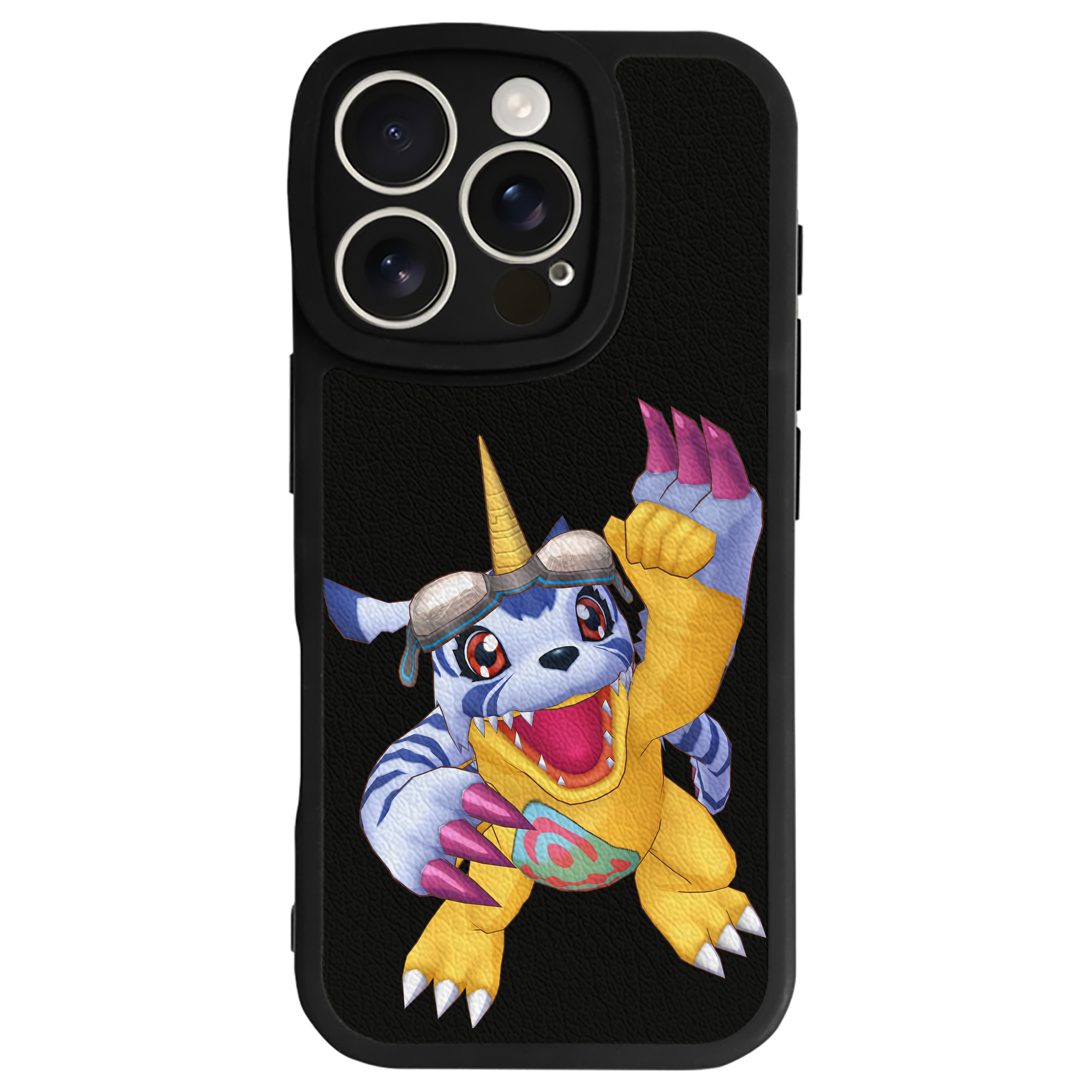 （画像用） Digimon デジタルモンスター/デジモン 【iPhone 16シリーズ対応】シリコンスマホケース（レザー調） 材質：シリコン